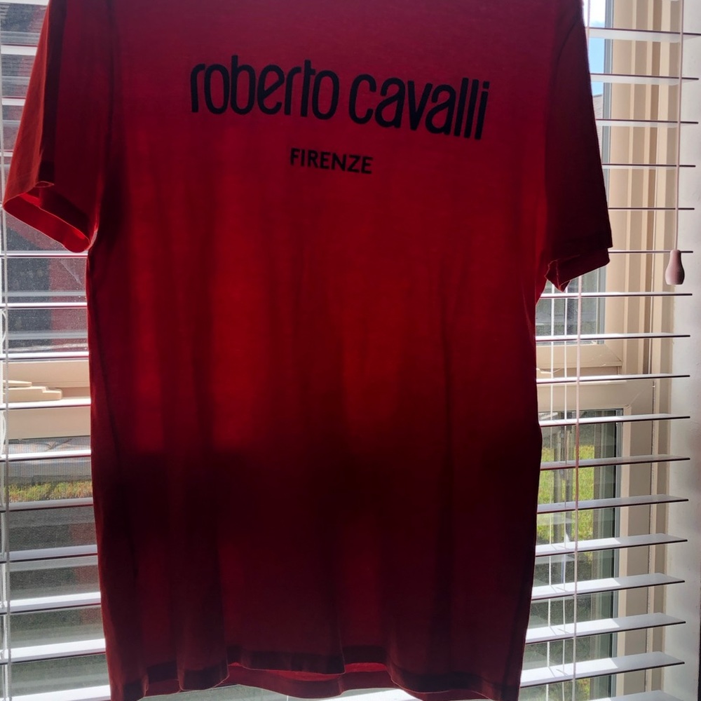 Large Red Roberto Cavalli T-shirt
